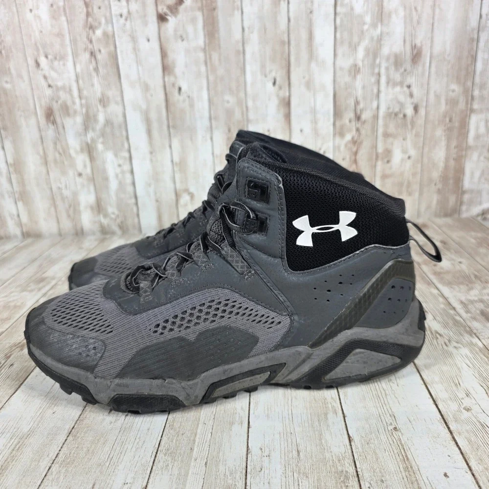 Under Armour Hiking Boots Mens Charged Assert 8 Gray Ankle Support Size‎ 8